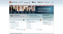 Desktop Screenshot of itlearning.ro